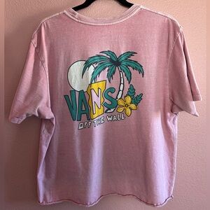 Vans pink top, size large
